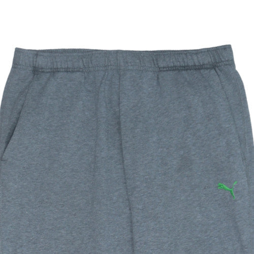 Puma Men’s Grey Jogger Trousers L Regular Fit Fleece Activewear