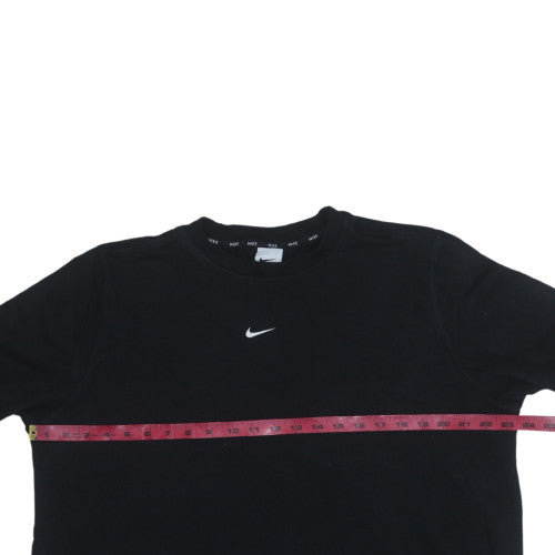 Nike Men Black Dri-FIT Pullover Crew Neck Sweatshirt Size L