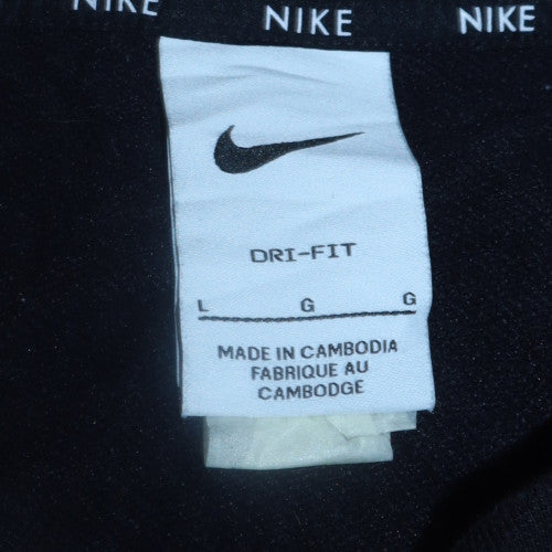 Nike Men Black Dri-FIT Pullover Crew Neck Sweatshirt Size L