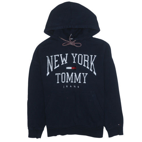 Tommy Jeans Men's Navy Pullover Hoodie M New York Logo Sweatshirt