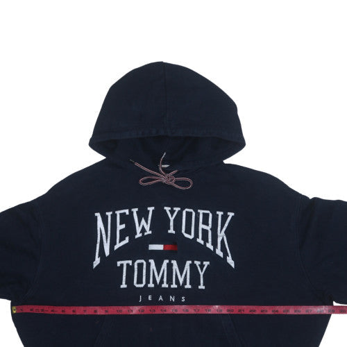 Tommy Jeans Men's Navy Pullover Hoodie M New York Logo Sweatshirt