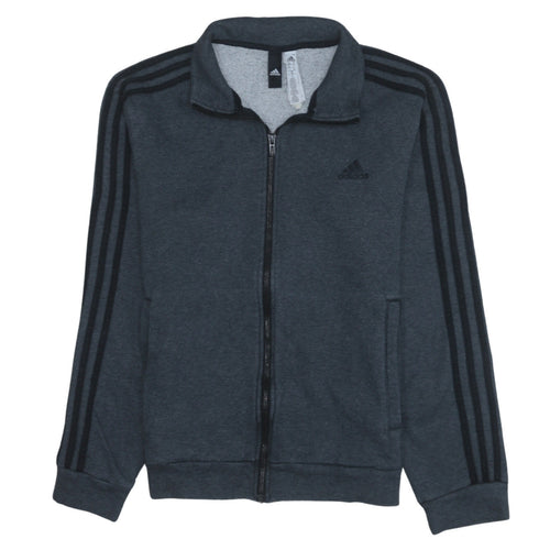 Adidas Men's Dark Grey Track Jacket Size S 36/38 Full Zip Casual