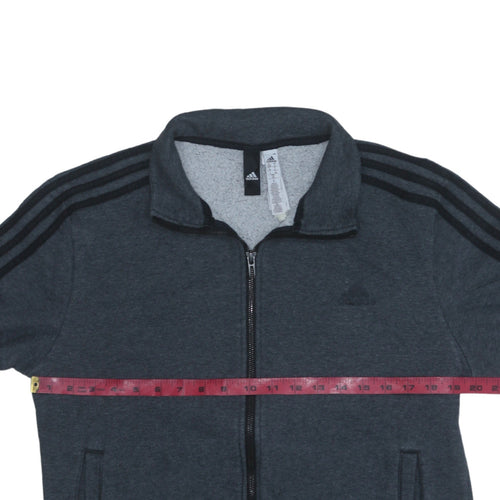 Adidas Men's Dark Grey Track Jacket Size S 36/38 Full Zip Casual