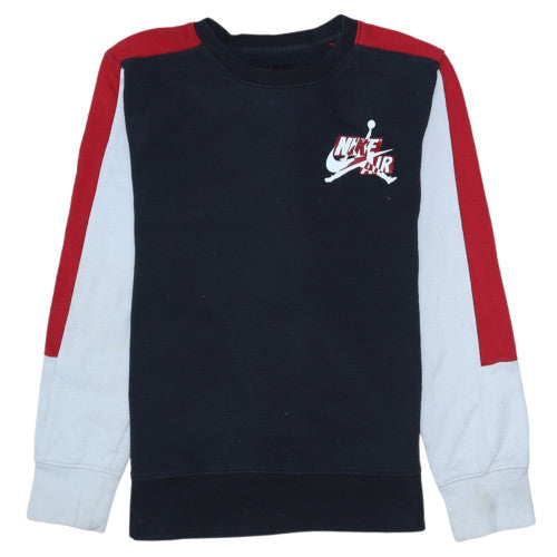 Nike Boys Multicoloured 12-13 Years Pullover Sweatshirt Crew Neck Logo