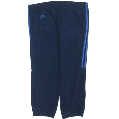 Adidas Boys Blue Jogger Activewear Trousers 12-13 Years Fleece Elastic Waist