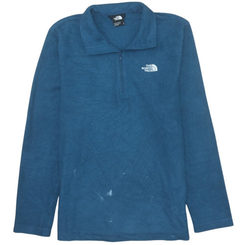 The North Face Men's Blue Fleece 1/4 Zip Pullover Sweatshirt M