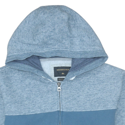 Quiksilver Men's Blue L Full Zip Fleece Hoodie
