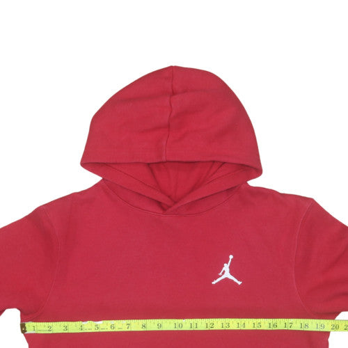 Jordan Boys Red Pullover Hoodie XL 13-15 Years Cotton Fleece Sweatshirt
