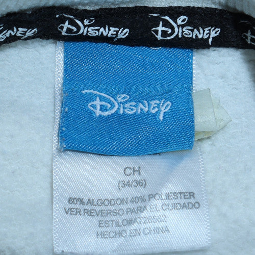 Disney Women's White Mickey Mouse Classic Crew Neck Sweatshirt Size S