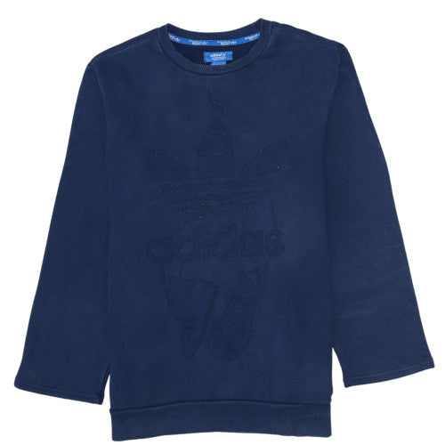 Adidas Men's Blue Crew Neck Pullover Sweatshirt Size M