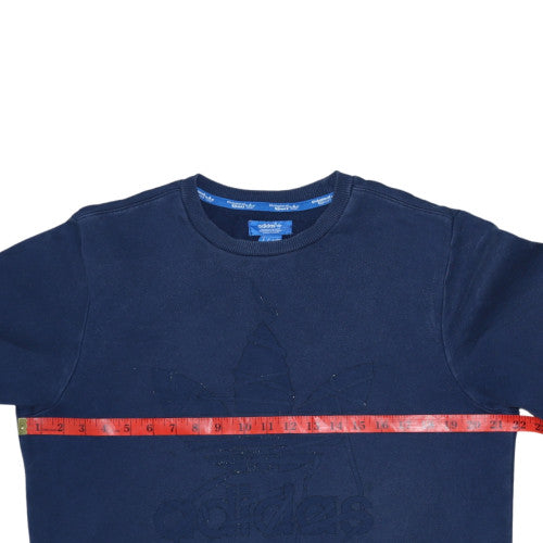 Adidas Men's Blue Crew Neck Pullover Sweatshirt Size M