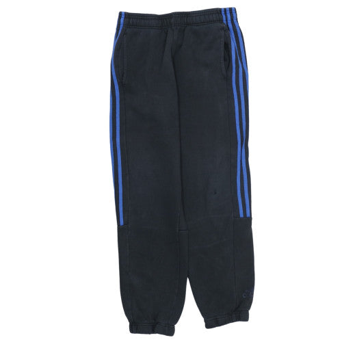 Adidas Boys Black Jogger Trousers 13-14 Years Fleece Lined Activewear
