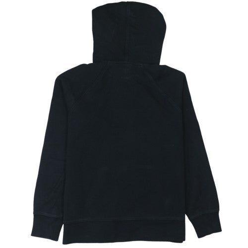 Levi's Womens Black XS Pullover Hoodie Cotton Blend Logo Detail