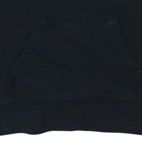 Levi's Womens Black XS Pullover Hoodie Cotton Blend Logo Detail