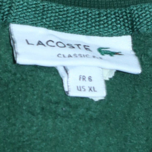 Lacoste Men's Green XL Classic Crew Neck Pullover Sweatshirt