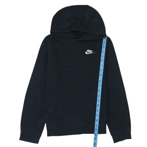 Nike Boys Black Pullover Fleece Hoodie 14-15 Years Logo Hooded Sweatshirt