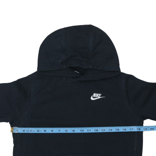 Nike Boys Black Pullover Fleece Hoodie 14-15 Years Logo Hooded Sweatshirt