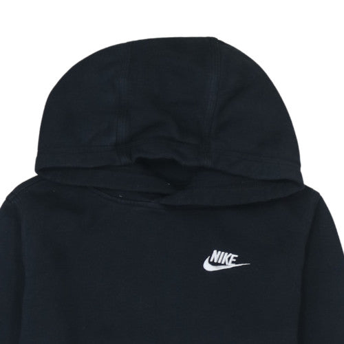 Nike Boys Black Pullover Fleece Hoodie 14-15 Years Logo Hooded Sweatshirt