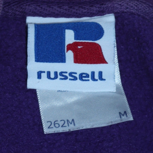 Russell Women Purple Crew Neck Pullover Sweatshirt Medium