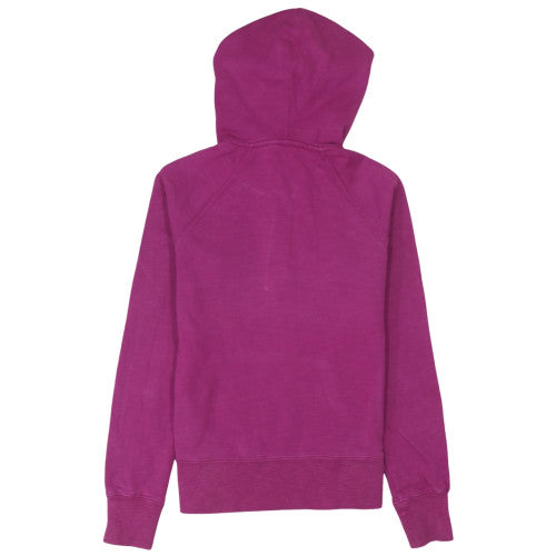 Nike Womens Purple 1/4 Zip Hooded Sweatshirt Size S