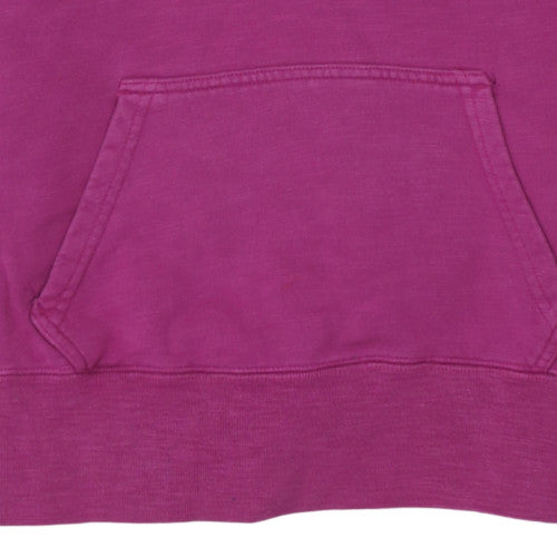 Nike Womens Purple 1/4 Zip Hooded Sweatshirt Size S
