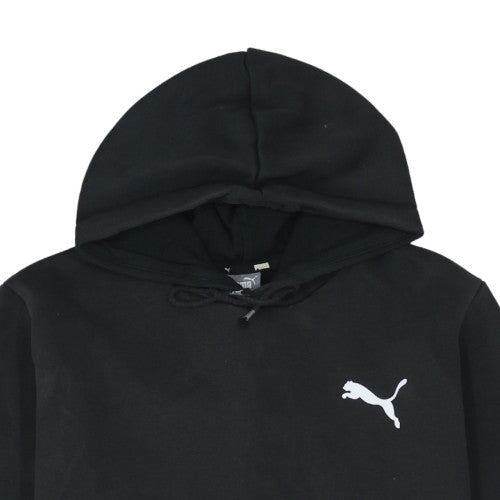 Puma Womens Black Pullover Hoodie L Casual Classic Logo Sweatshirt