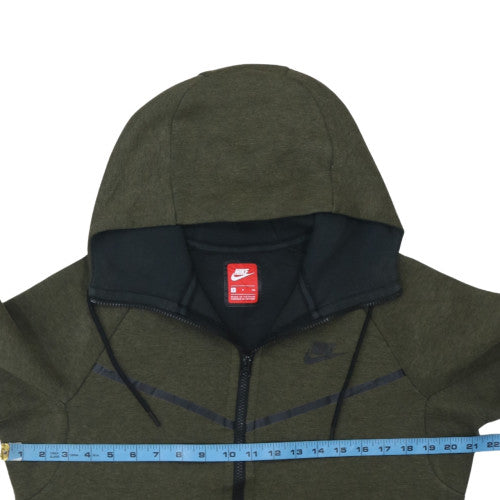 Nike Men's Green Full Zip Hoodie Size S Regular Fit Sportswear