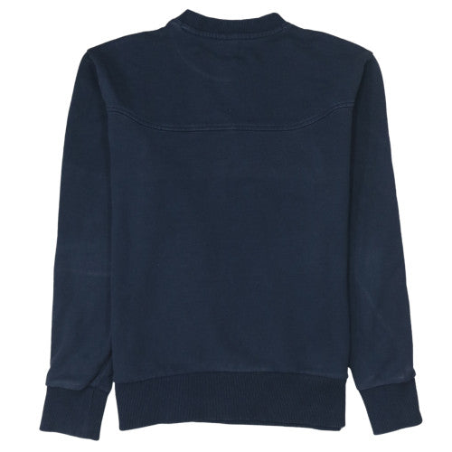 Hugo Boss Mens Blue Crew Neck Logo Sweatshirt Size M