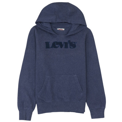 Levi's Boys Blue Pullover Hoodie 14 Years Logo Fleece Sweatshirt