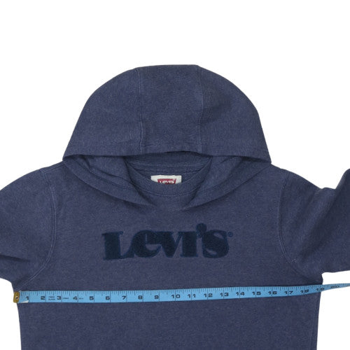 Levi's Boys Blue Pullover Hoodie 14 Years Logo Fleece Sweatshirt