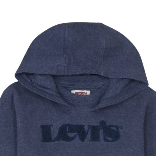 Levi's Boys Blue Pullover Hoodie 14 Years Logo Fleece Sweatshirt