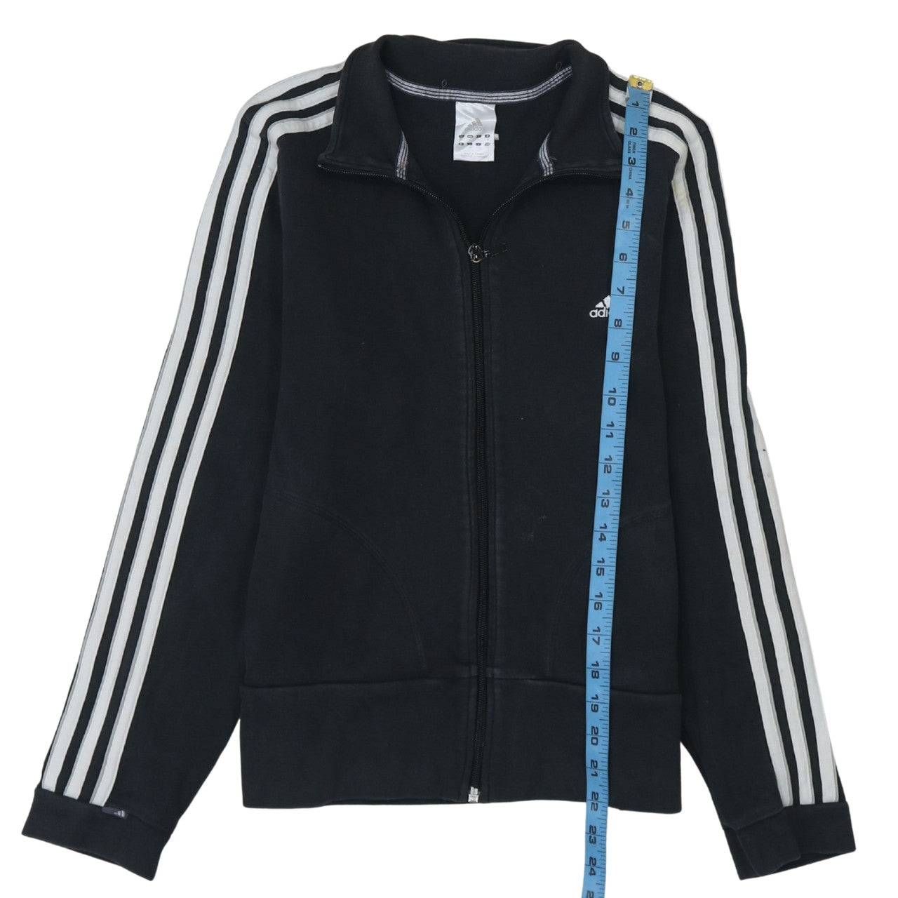 Adidas Womens Black Size 12 Full Zip Track Jacket