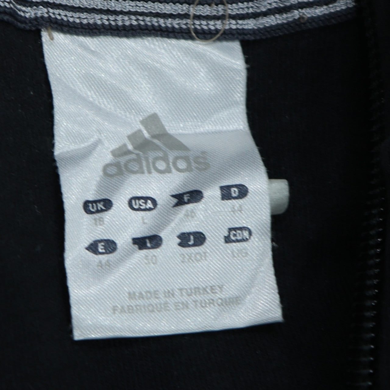 Adidas Womens Black Size 12 Full Zip Track Jacket