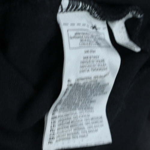 Adidas Womens Black Size 12 Full Zip Track Jacket