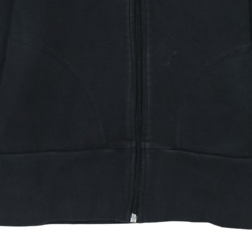 Adidas Womens Black Size 12 Full Zip Track Jacket