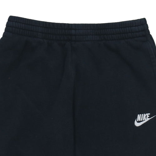 Nike Boys Black Jogger Sweatpants 12-13 Years Fleece Elastic Waist Activewear