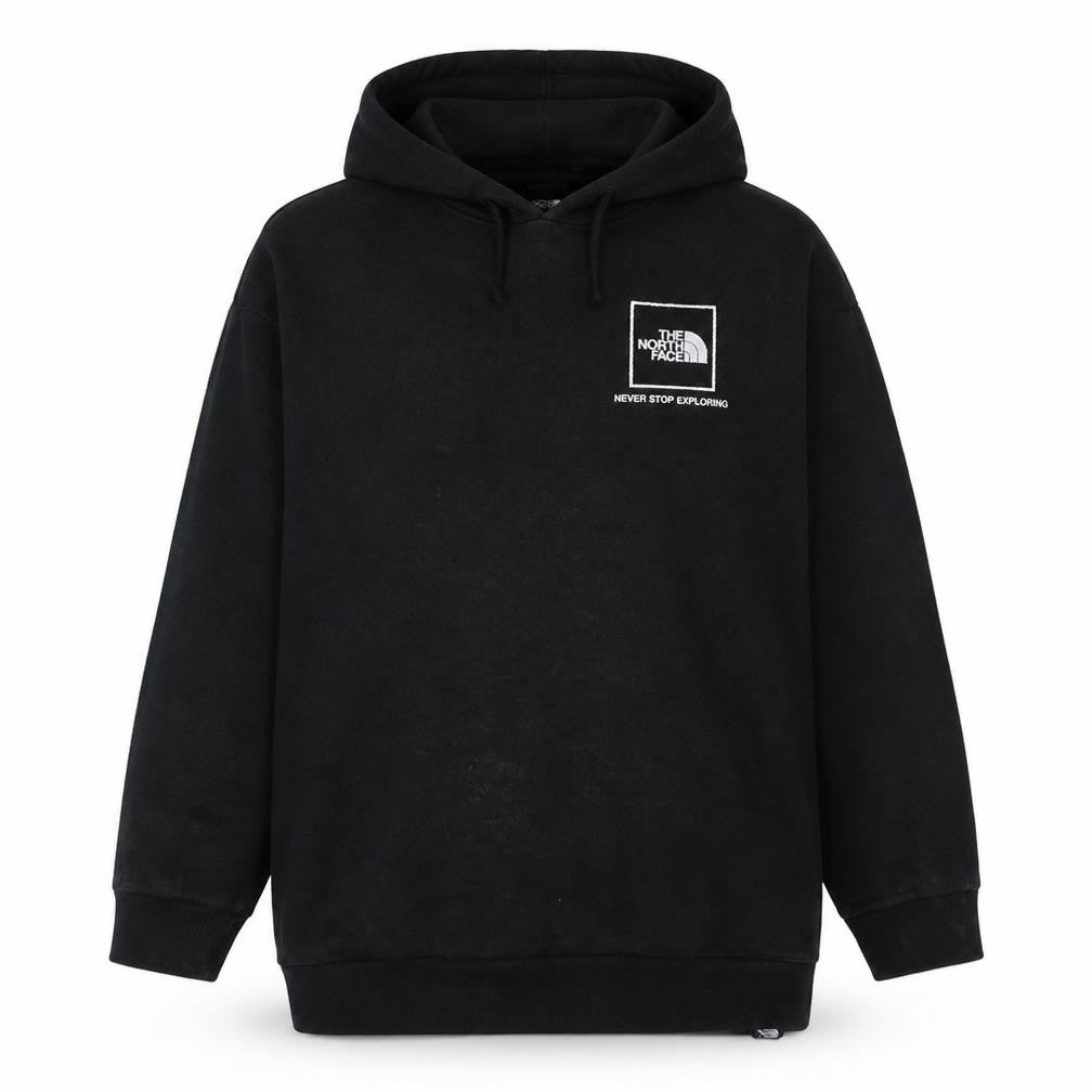 Front view of The North Face women’s black xl pullover hoodie sweatshirt