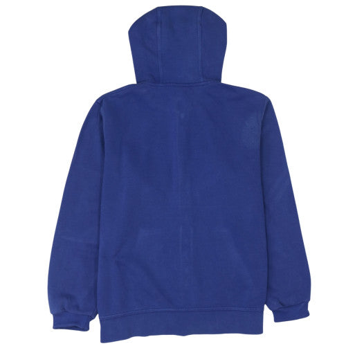 Nike Women Blue Full Zip Hoodie L Relaxed Fit Sweatshirt