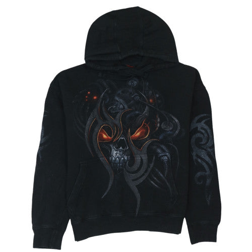 Spiral Men's Black Gothic Skull Pullover Hoodie L