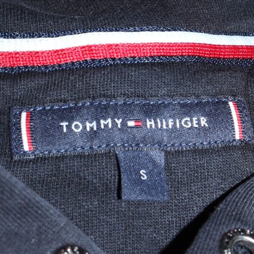 Tommy Hilfiger Men's Black Pullover Hoodie Small Logo Graphic