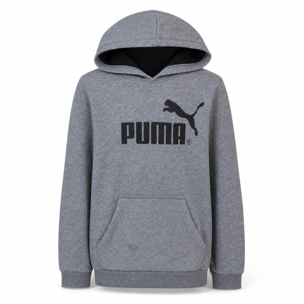 Puma Boys Grey Pullover Hoodie Size 14 Years Cotton Blend Fleece Sweatshirt