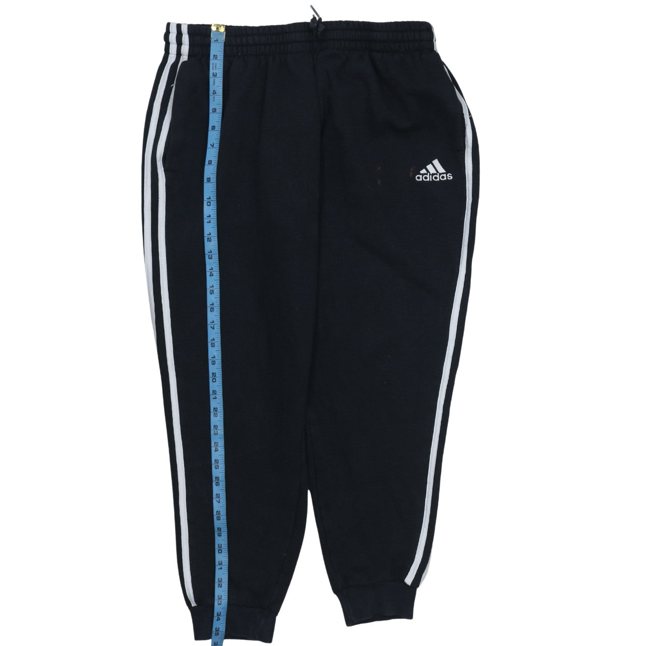 adidas Men's Black XL Jogger Sweatpants with Side Stripes