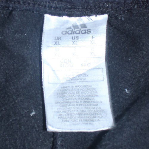 adidas Men's Black XL Jogger Sweatpants with Side Stripes