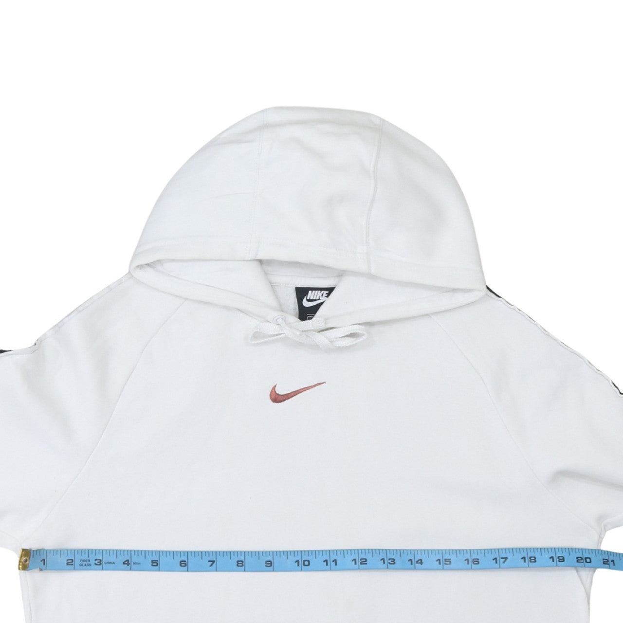 Nike Men White Pullover Hoodie Small Logo Sportswear