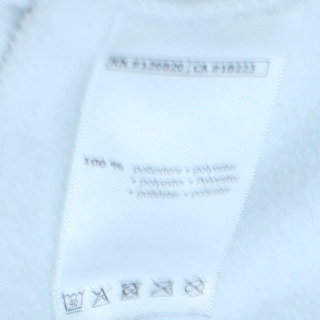 Kappa Mens White Large Pullover Hoodie 1/2 Zip Logo Fleece Sweatshirt