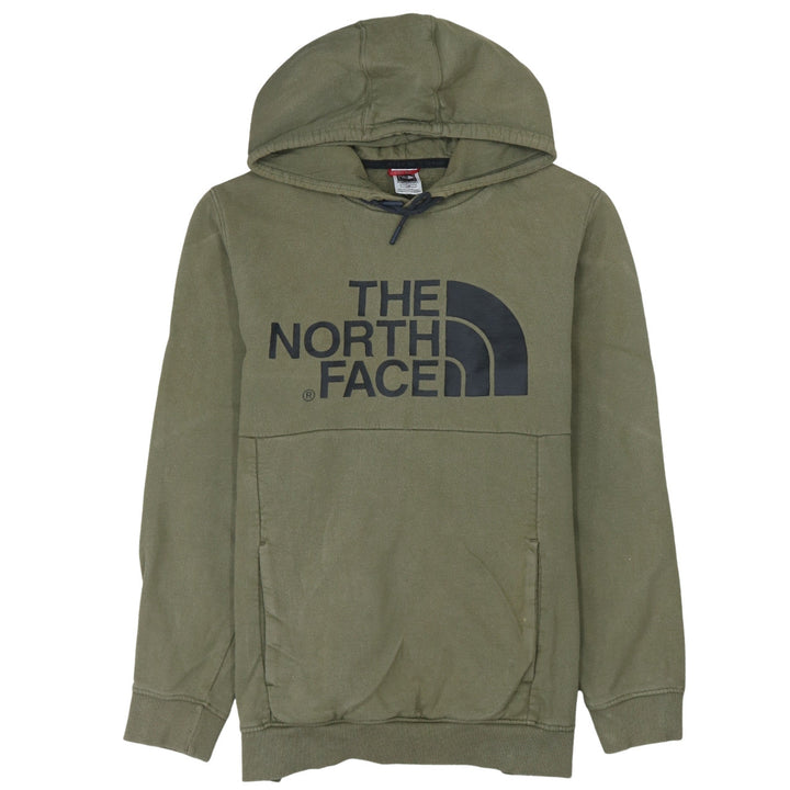 The North Face Womens Khaki Green Pullover Hoodie L Cotton