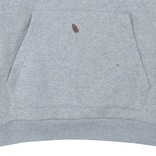 Slazenger Men’s Grey 2XL Pullover Hoodie with 1/2 Zip and Logo