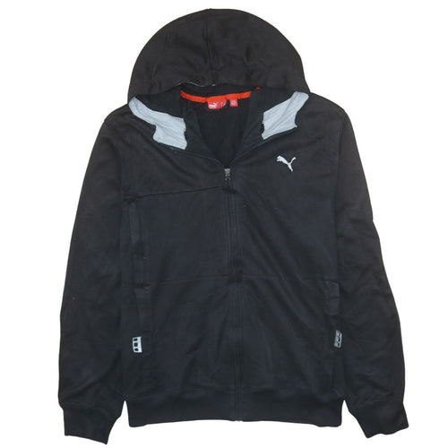 Puma Men's Black XL Full Zip Hooded Sports Hoodie