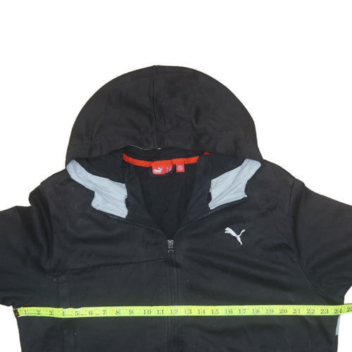 Puma Men's Black XL Full Zip Hooded Sports Hoodie