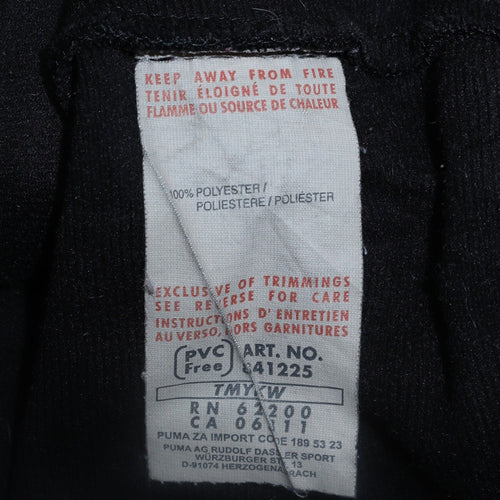 Puma Men's Black XL Full Zip Hooded Sports Hoodie